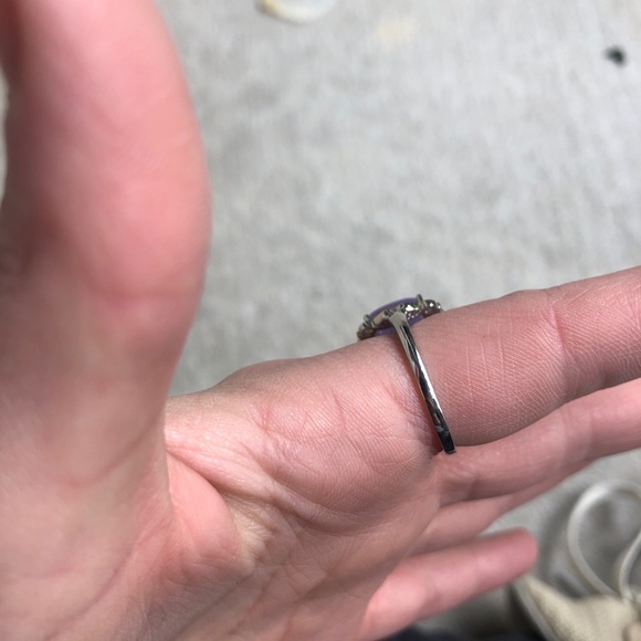 Genuine Chalcedony 925 Sterling Plated Gold SIZE 7 - Picture 8 of 8